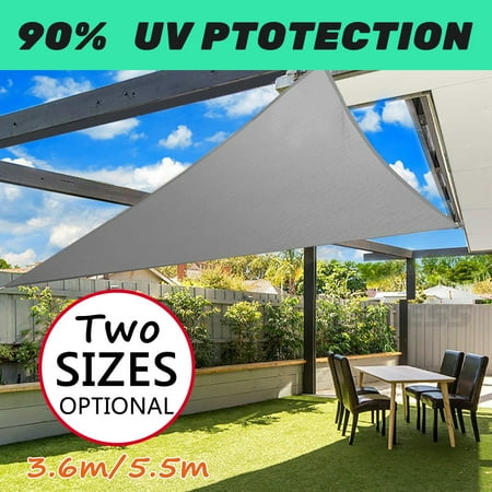 3 6m 5m Triangle Waterproof Sun Shade Shield Sail Garden Patio 3 6m 5m Triangle Waterproof Sun Shade Shield Sail Garden Patio Resistant Awning Canopy Sunscreen Cover