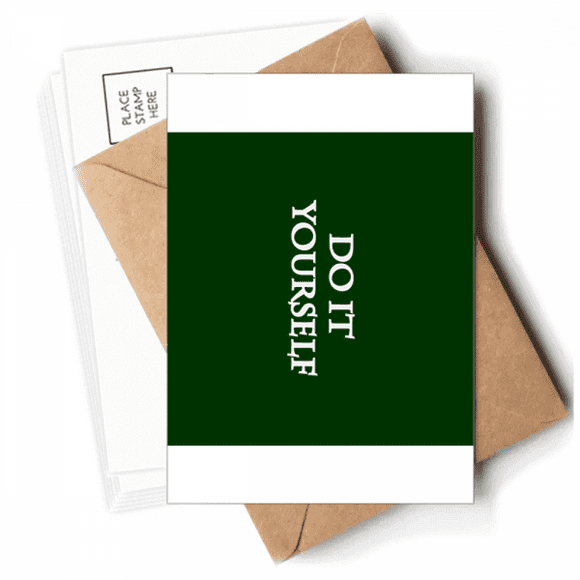 Do It Yourself Self-reliance Postcards Envelopes Blank Note Cards Mailing