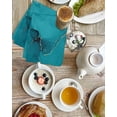 thumbnail image 4 of Turquoise Marble Kitchen Dish Towels for Drying Dishes Set of 4, Minimalist Abstract Golden Fluid Art Waffle Weave Microfiber Hand Tea Bathroom Towels Quick Dry & Absorbent Towel 15.7x23.6, 4 of 7