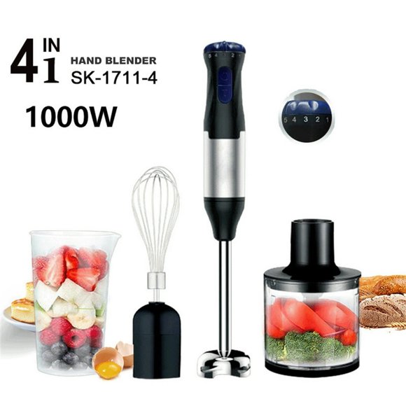 Portable 5 Speeds Electric Blender with Stainless Steel Blades Baby Food Multifunction Juicer Kitchen Appliances