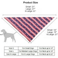thumbnail image 5 of American Flag Dog Bandanas, Multiple Sizes Offered, Triangle Dog Scarf Patriotic 4th of July Dog Bandanas for Large X-large Dogs (X-Large, Independence Day-2), 5 of 5