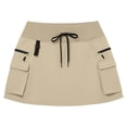 thumbnail image 6 of Tennis Skirt Wear Casual Daily for Perfect Fabric Breathable Comfortable Solid Color Cargo Athletic Pockets Athletic Skirt, 6 of 7