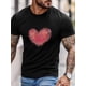 thumbnail image 2 of Men's T-Shirt,Short Sleeve Tee Shirt Casual Tops Valentine's Day Love Crew Neck T Shirts for Men, 2 of 8