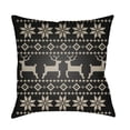 thumbnail image 2 of Surya  Fair Isle I 18 x 18 x 4 in. Throw Pillow - Black - Medium, 2 of 2
