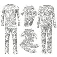 thumbnail image 6 of Gaexia Family Christmas Colorable Pjama Matching Sets DIY Hand Painted Sleepwear Xmas Cute Funny Colouring Pjs 2 Piece Sets, 6 of 7