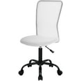 thumbnail image 1 of BestOffice Home Office Chair Mid Back Mesh Armless Ergonomic Task Rolling Back Support Adjustable, Lumbar Support, White, 1 of 7