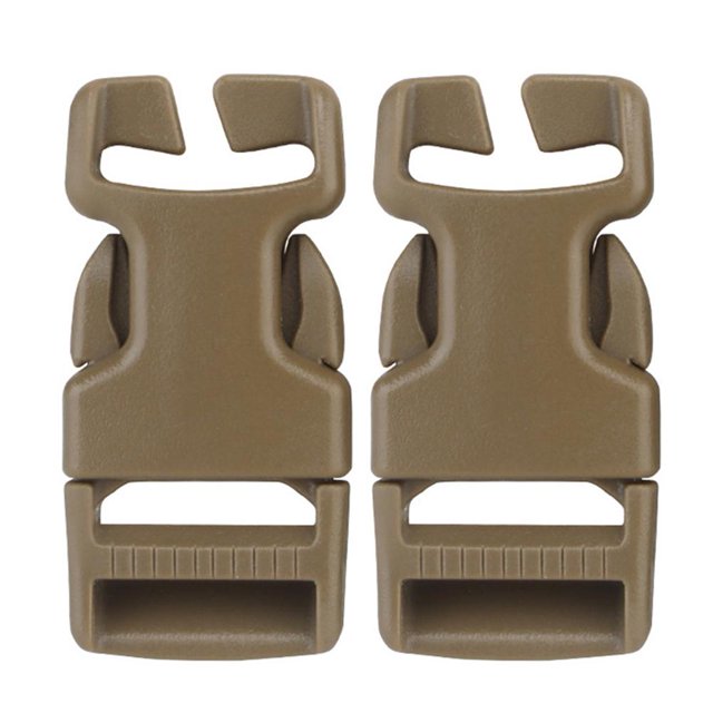 2 hebillas de correa Molle para montaje en superficie, hebillas de chaleco Airsoft (arena)