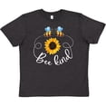 thumbnail image 3 of Inktastic Bee Kind Bees and Sunflower Youth T-Shirt, 3 of 5