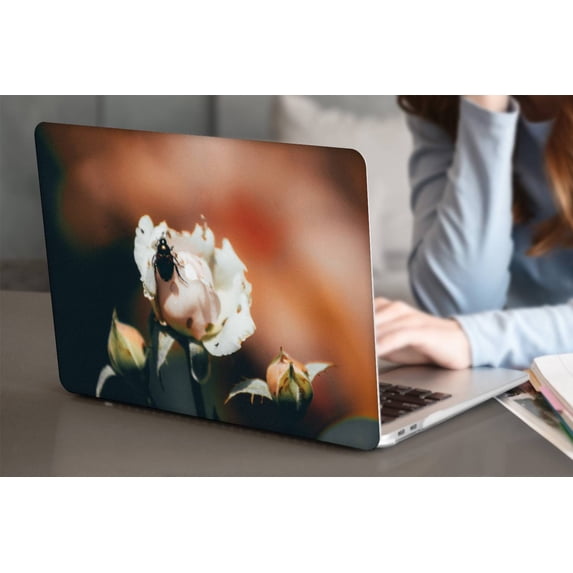 KSK KAISHEK Hard Shell Case Only for 2010 - 2017 Release Old Version MacBook Air 13 inchs with No Touch No USB-C Model: A1369 A1466 Rose series 0454 + Black Keyboard Cover