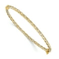 thumbnail image 1 of 14k Two Tone Gold Hinged Bangle Bracelet, 1 of 6