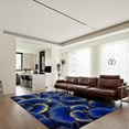 thumbnail image 2 of Blue Ginkgo Leaf Carpet, Plant Area Rugs, Shock Absorption Carpet Soft Texture Lightweight And Low Profile Apply To Home Decor Entryway Hallway 2x3ft, 2 of 6