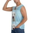 thumbnail image 3 of Easygdp Puppy Licks Nose Men's Breathable Tank Tops Sleeveless Sporty T Shirts for Basketball, Mountaineering, Bodybuilding -Small, 3 of 8