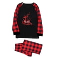 thumbnail image 3 of Pijamas de Navidad Para La Familia Trajes A Juego Moda Mujer Mamá Impreso Top + Pantalones Conjunto Odeerbi ODB190343, 3 of 9