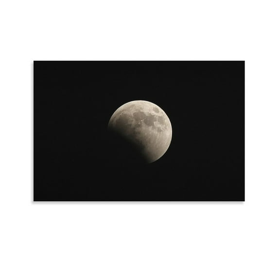 Moon Phase IV Poster Decorative Painting Canvas Wall Art Living Room Posters Bedroom Painting,Unframe-style,08x12inch(20x30cm)