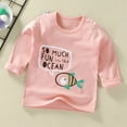 thumbnail image 2 of Caqnni Girl Tunic Tops T Shirt Kids Little Girls Boys Fashion Top Shirt Color Block Striped Casual Tunic Top Long Sleeve Fall Winter Sweatshirts Long sleeved T-shirt for 12-18 Months, 2 of 4