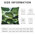 thumbnail image 5 of Patifu Leaves Graphic Decorative Cushion Cover for Home Couch Living Room Sofa, Short Plush Zipper Closure Home Furnishing 20x20in, 5 of 5