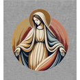 thumbnail image 4 of Virgin Mary  Adult Heather Gray Crew Neck Short Sleeve Tee-Medium, 4 of 4