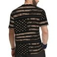 thumbnail image 2 of Rocae American Flag with Desert Camouflage for Men's Mesh Quick-Dry Short Sleeve Workout T-Shirt,Mens Crew Neck Tee Lightweight Soft Classic T Shirts X-Small, 2 of 9