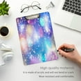 thumbnail image 5 of FMSHPON Drean Starry Sky Clipboard Hardboard Wood Nursing Clip Board and Pull for Standard A4 Letter 13x9 inches, 5 of 7