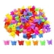 thumbnail image 1 of Paquete de 100 pinzas para el pelo con forma de mariposa para niñas y mujeres, hermosas pinzas para el pelo con forma de mariposa pequeñas a granel, colores surtidos, 1 of 1