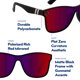thumbnail image 5 of Gafas de Sol Blenders Eyewear Millenia X2 Polarizadas Crimson Night, 5 of 9