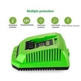 thumbnail image 3 of 40V Lithium Battery Charger for GreenWorks 29482 G-MAX 40V Li-Ion Battery 29472 29482 29652 G40825, 3 of 5