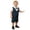 00#-Blue404, variant on Kiijoy Infant Boys Formal Suit Party Short Sleeve Button-Down Dress Shirt Shorts Outfits