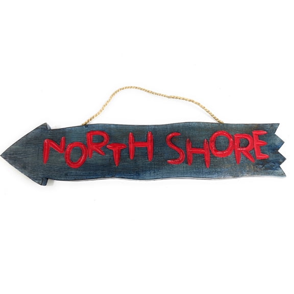 Northshore Arrow Driftwood Sign 20" - Tropical Decor | #dpt528250