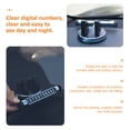 thumbnail image 4 of Minkissy 1 Set Temporary Parking Plate Plastic Silver for In-car Entertainment, 4 of 7