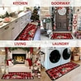 thumbnail image 4 of Christmas Kitchen Rugs and Mats Set of 2, Xmas Decor Non Slip Backing Winter Holiday Kitchen Rug Christmas Decorations for Home Seasonal Low-Profile Kitchen Floor Mat 17"X47"+17"X30", 4 of 6