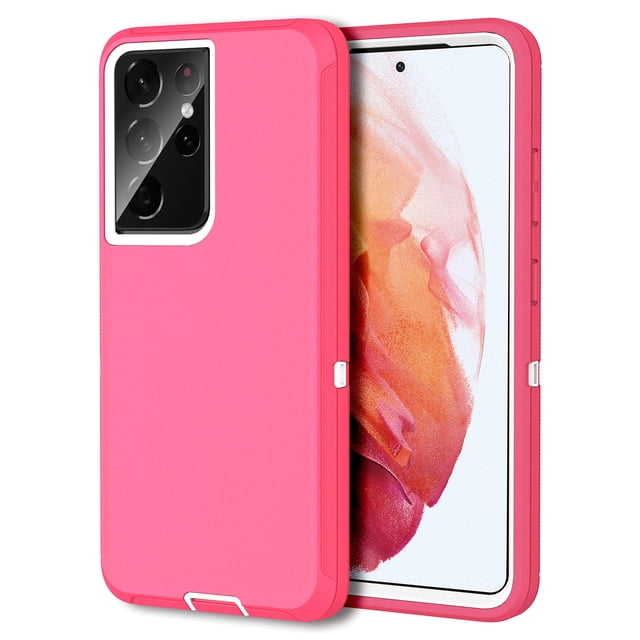 Mxx Funda Compatible Con Galaxy S21 Ultra Case De 3 Capas Súper Resistente Cuerpo Cubierta De Parachoques/Protección Contra Golpes/A Prueba De Polvo Diseñada Para Samsung Galaxy S21 Ultra 5G 6.8 Pulga