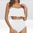 thumbnail image 1 of Pisexur Tankini Swimsuits for Women Tummy Control Two Piece Bathing Suits Ruffled Flounce Tankini Top with High Waisted Bottom Bikini Set, 1 of 6