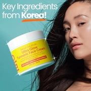 SeoulCeuticals Ultra Glow Turmeric Face Cream, Korean Skincare Face Moisturizer, 2 fl oz