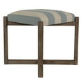 thumbnail image 3 of Cortesi Home Monboy Square Ottoman 20" Height, Blue and White Striped, 3 of 10