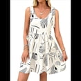 thumbnail image 2 of Vestido Corto Plisado Sin Mangas Informal de Verano para Mujer Albaricoque S, 2 of 7