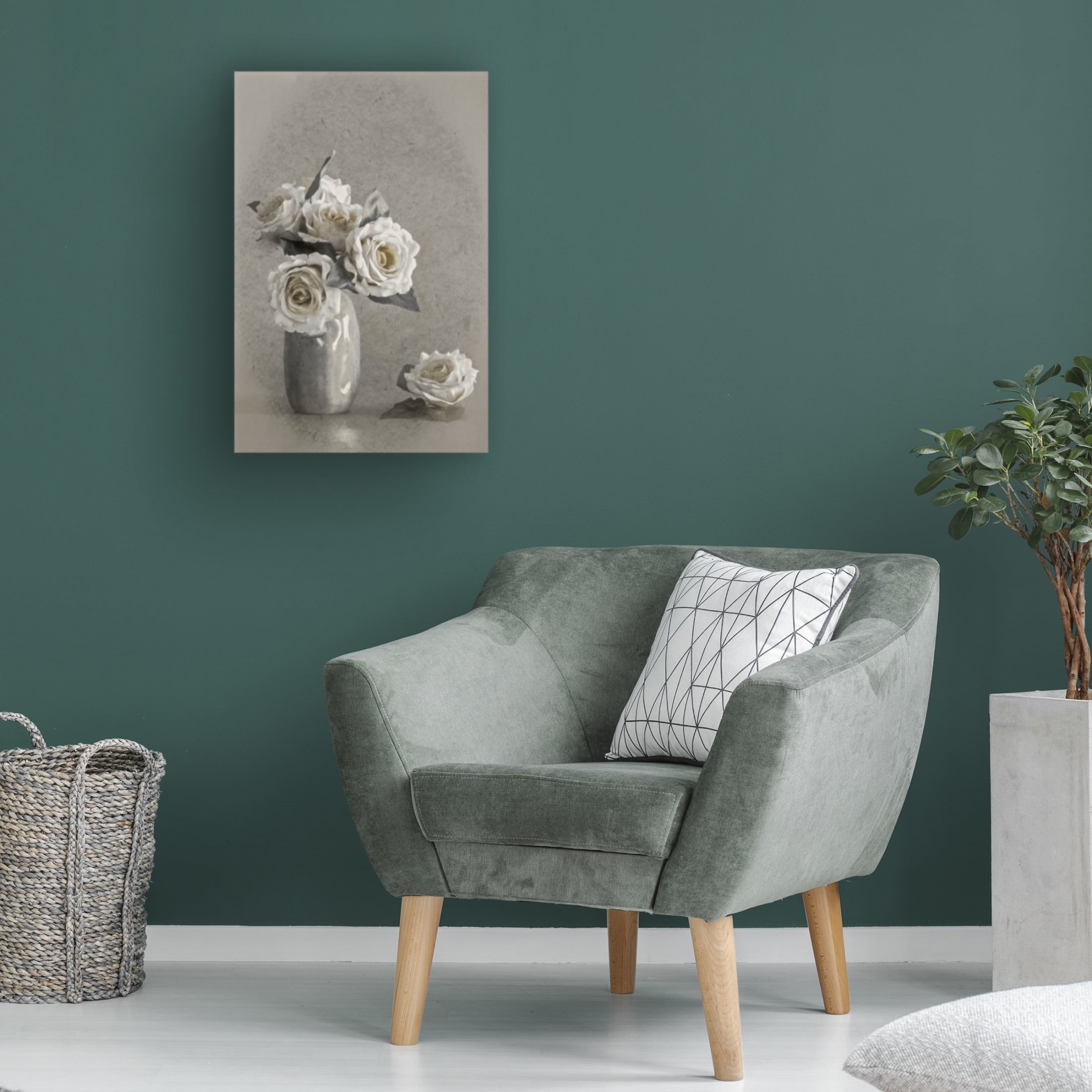 Trademark Fine Art Cicek Kiral Faded Lines Canvas Wall Art