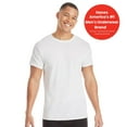 thumbnail image 4 of Hanes Men's 12-Pack Crew T-Shirt, White, Small, 4 of 6