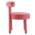 thumbnail image 3 of Modway Toulouse Performance Velvet Dining Chair in Blossom, 3 of 9