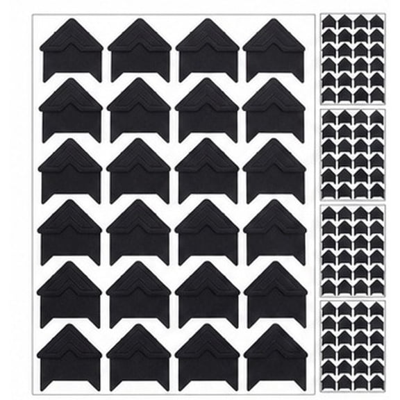 120 Pcs Scrapbook Photo Corners White, , and Black Decorative Picture Frame Stickers for Crafting