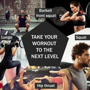 Yes4All Foam Bar Pad, Ideal for Squats, Hip Thrusts, Black, Single