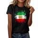 thumbnail image 4 of Tops de Cuello Alto para las Mujeres Amante Impreso Cuello Redondo Manga Corta Camiseta Casual, Blusa Diaria de Estiramiento Suave, 4 of 5