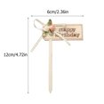 thumbnail image 2 of 10pcs Cake Topper Baking Cake Insert Cake Decoration (Wood Color), 2 of 7