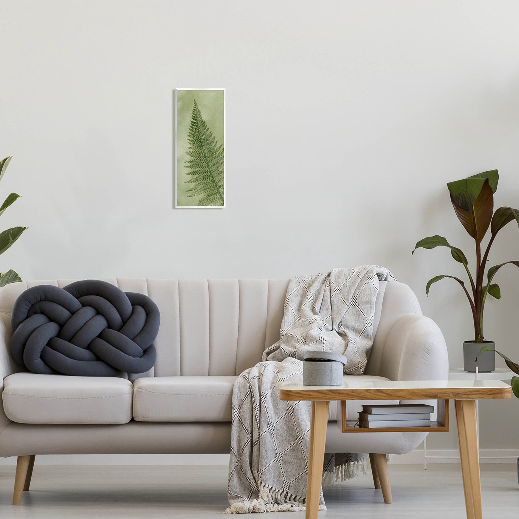 Detailed Green Fern Leaf Botanical & Floral Graphic Art Unframed Art Print Wall Art