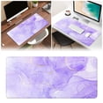 thumbnail image 1 of Klonfd Large Pad Gaming Mousepad Desk Mat For Desktop Thick Rubber Big & Long Size Edges Full Desk Pad For Laptop & Computer Extended 354 X 157 In Purple Gold, 1 of 6