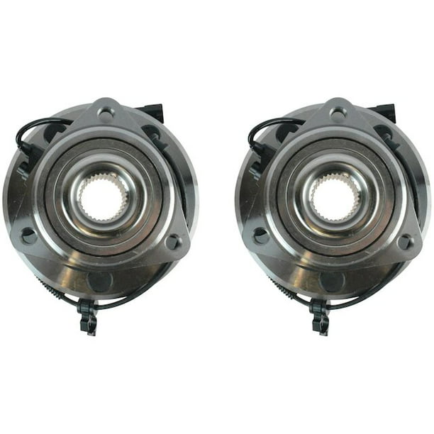 Front Wheel Hub and Bearing Kit - 2 Piece Set - Compatible with 2007 - 2017 Jeep  Wrangler 2008 2009 2010 2011 2012 2013 2014 2015 2016 