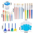 thumbnail image 2 of OUNONA 1 Set Childrens Brush Set Assorted Color Plastic Nylon Hair For Parents, 2 of 8