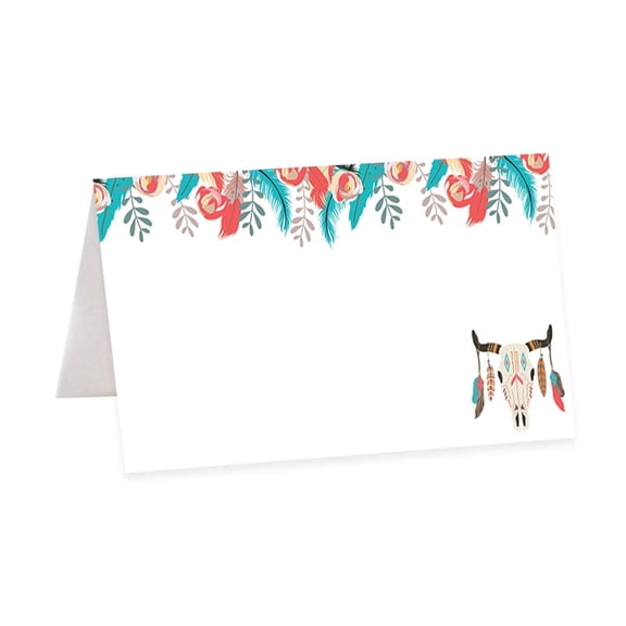 Koyal Wholesale Boho Dreamcatcher Wedding Table Tent Place Cards 56 Count