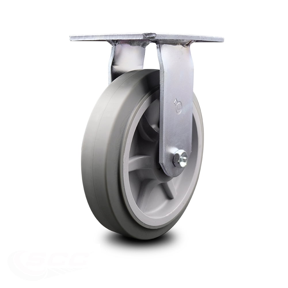 600lbs/Caster SCC 8" x 2" Thermoplastic Rubber Wheel Swivel Caster 