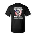thumbnail image 3 of I Proudly Stand For The Flag Kneel For The Cross Front Back DT Adult T-Shirt Tee, 3 of 4