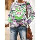 thumbnail image 1 of Suéter de cuello redondo informal holgado con estampado de elementos de color creativo para otoño e invierno, 1 of 6